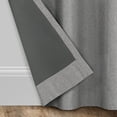 thumbnail image 6 of Eclipse Welwick Magnitech 100% Blackout Curtain, Grommet Window Curtain Panel, Seamless Magnetic Closure, 84 in long x 40 in wide, (1 Panel), Light Grey, 6 of 13
