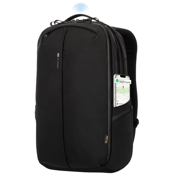 Mochila Hyper HyperPack Pro con compatibilidad Find My. Mochila RFID con capacidad para hasta 16 portátiles. Mochila de 22L. Mochila antirrobo con bolsillo protector RFID Mochila de viaje delgada