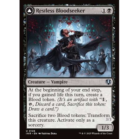 MtG Innistrad Remastered Uncommon Restless Bloodseeker // Bloodsoaked Reveler #128