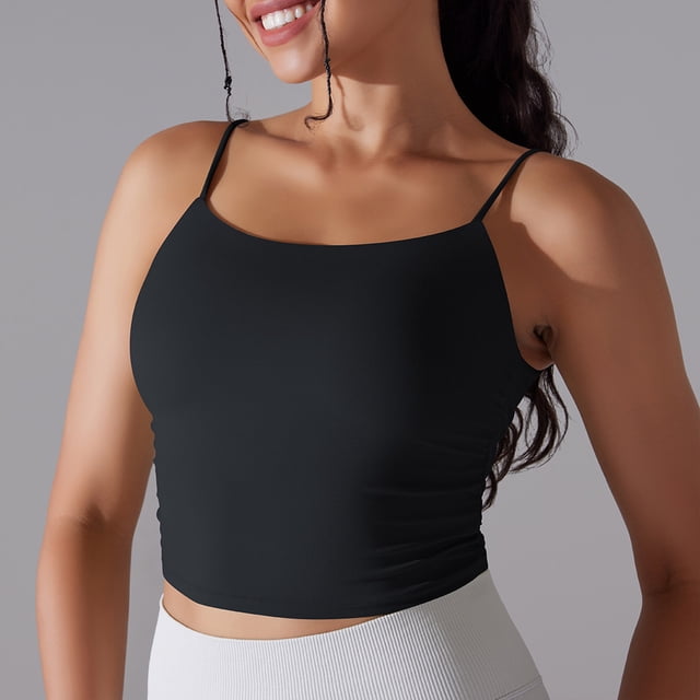LSLJS Yoga Soutien-Gorge pour Femmes Respirant Séchage Rapide Modelant Dos Blazer Entraînement Physique Col Rond, Débardeurs Camisole pour Femmes