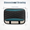 thumbnail image 2 of LAICAIW Car Center Console Cover, Universal Leather Waterproof Armrest Seat Box Cover Protector, Comfortable Car Decor Accessories Fit for Most Cars, Vehicles, SUVs-gem green, 2 of 7