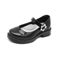 thumbnail image 4 of Zapato Escolar Yuyin Para Niña Soporte Arco Flor Charol Negro negro 20, 4 of 6