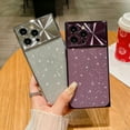 thumbnail image 3 of SaniMore for iPhone 14 Pro Max Case, Glitter Bling Paper Large Window Lens Protection Electroplated Frame Soft TPU Shell Shockproof Anti-drop Slim Lightweight Fashion for Girls Women - Gold, 3 of 7