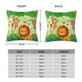 thumbnail image 2 of Yiaed African Animals in the Jungle Print Pillow Covers Super Soft Decorative Square Throw Pillow Covers Case Cushion Covers for Sofa Couch Bedroom Car Decor（No pillow core）-18"x18", 2 of 7