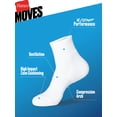 thumbnail image 3 of Hanes Mens Ankle Socks, 3-Pack, Moves Impact Zone Cushioned Socks, Shoe Sizes 6-12, 3 of 9
