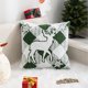 thumbnail image 1 of Ganfancp Christmas Pillow Cover Snowflake Velvet Christmas Tree Cushion Cushion Border Holiday Decoration Cushion Cover Ofertas Del Día Funda de Cojín X 1, 1 of 6