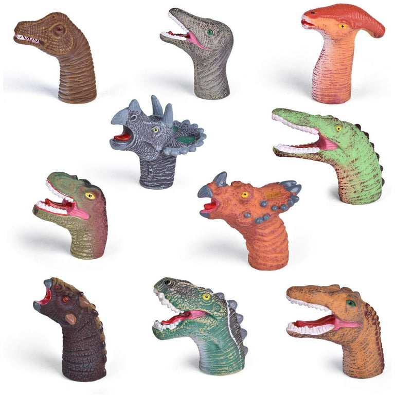 Dinosaur Finger Puppets, Stocking Filler, Kids Toys, Dinosaur Gift, Gifts  for Boys 