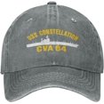 thumbnail image 2 of USS Constellation CVA-64 Unisex Classic Baseball Cap Cowboy Hat Vintage Cap, 2 of 8