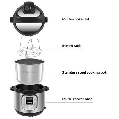 Instant Pot, 6-Quart Duo Electric Pressure Cooker, 7-in-1 Yogurt Maker, Food Steamer, Slow Cooker, Rice Cooker & More