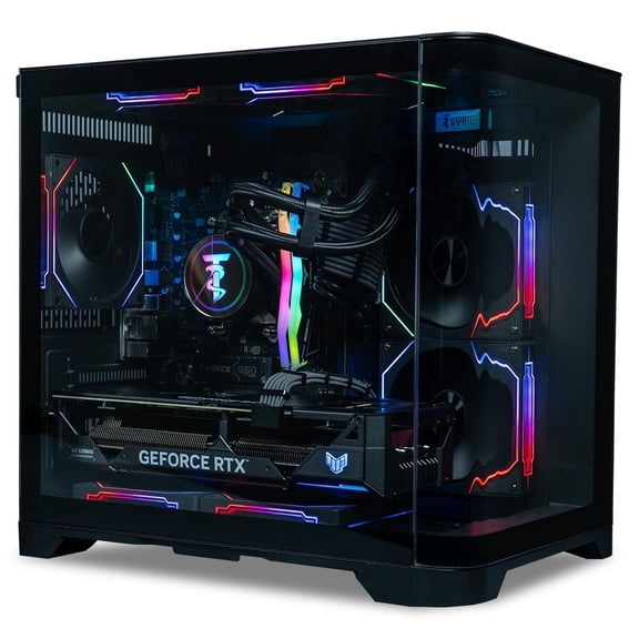 ViprTech Reaper 4.0 Liquid-Cooled PC - Ryzen 7 8700F 5GHz, RTX 5070 12GB, 32GB DDR5, 2TB SSD, Black