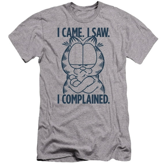 Garfield I Complained HBO S/S Adult 30/1 T-Shirt Athletic Heather