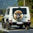 thumbnail image 2 of Yuyamidu Highland Cow Tire Covers for RV Sunflower Wheel Protective Covers Waterproof Spare Tire Covers for Jeep RV SUV Truck Travel Trailer, 2 of 5