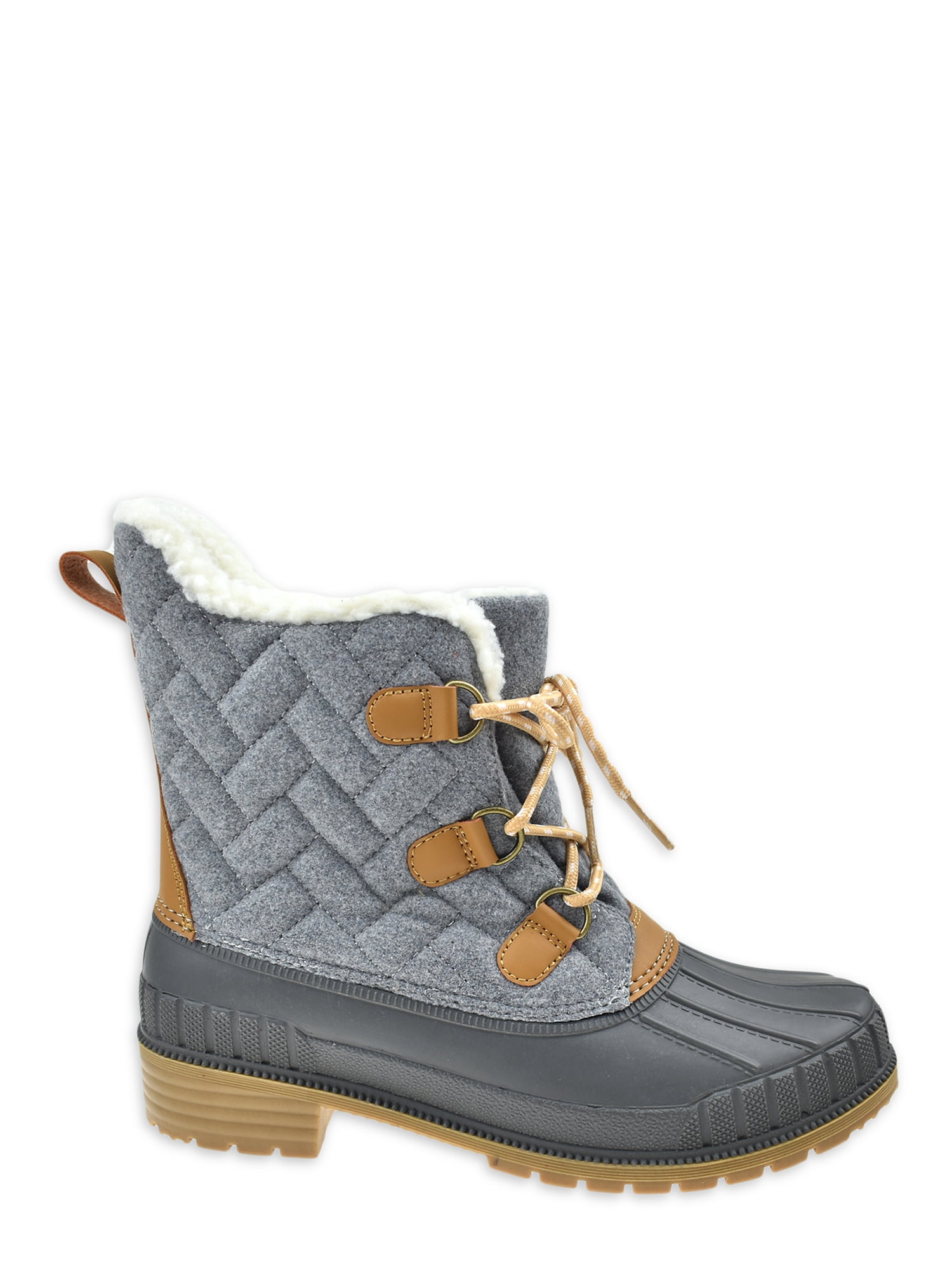 Time and Tru Women's Lace Up Duck Snow Boots