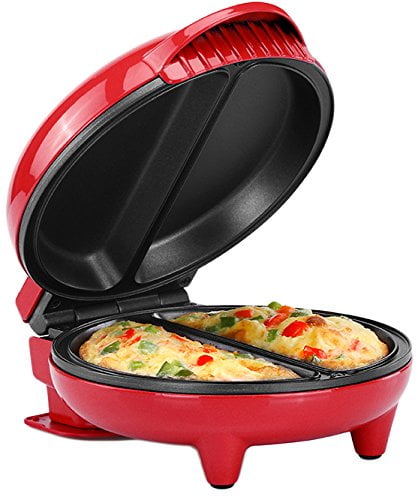 Holstein HH09125007R Housewares Omelette Maker - Red Stainless Steel ...