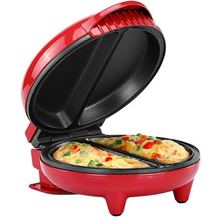 Holstein Housewares Omelet Maker - Red Stainless Steel