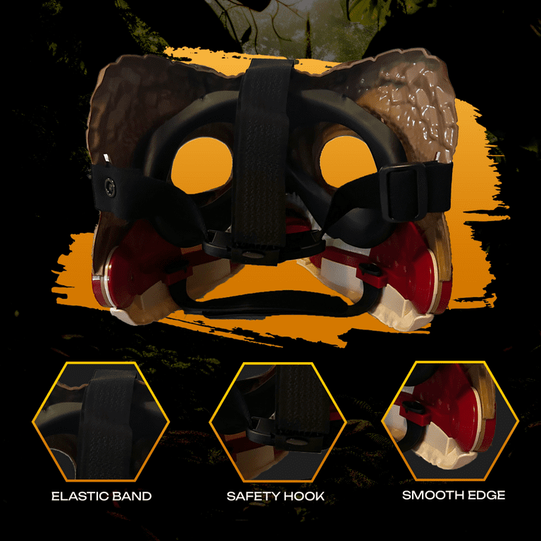 Masks by Kay Kay, Dinosaur Mask for Kids and Adults, Hard Plastic