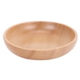 thumbnail image 1 of 20 cm Wooden Board Round Natural Wood Serving Tray Samfox Tea Food Server Tableware Water Beverage Platter, 1 of 8