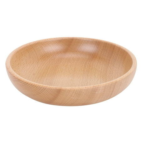 

20cm Wooden Plate Round Natural Wood Serving Tray Tea Food Server Dishes Water Drink Platter