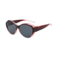 thumbnail image 2 of Polarized Sunglasses Fit Over Glasses for Men Women, Oversized Square Shades UV Protection Sunglasses Black Red, 2 of 4