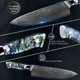 thumbnail image 2 of 8" Chef Knife VG10 67 Layers Damascus Steel Kitchen Knife Abalone Handle Sharp Damascus Knife Practical Kitchen Cutting Tool, 2 of 7