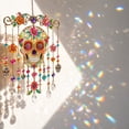 thumbnail image 4 of Halloween Acrylic Suncatcher Wind Chime,Multi Color Light Refraction Hanging Ornament,Transparent Window Light Catching Pendant,Metal Bell Yard Home Decor,7.87x10.62 In, 4 of 7