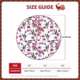 thumbnail image 2 of Defioc Orchids Flowers for Christmas Tree Skirt Snowman Xmas Tree Skirt Farmhouse Christmas Decorations Tree Mat for Holiday Party Decor-36", 2 of 6
