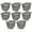Titanium Silver, variant on Homz 10-Gal Heavy Duty Plastic Bins with Lids, Titanium Silver (8 Pack)