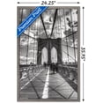 thumbnail image 3 of Chris Bliss - Brooklyn Bridge Wall Poster, 22.375" x 34", Framed, 3 of 3
