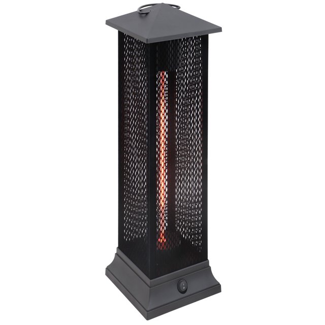 Outsunny Electric Patio Heater with TipOver Protection, 1500W Outdoor