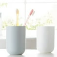 thumbnail image 4 of PP Tooth Mug Tumbler Cups Creative Japanese Style Home Bathroom Cups (White), 4 of 5