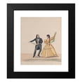 thumbnail image 2 of Francisco Fierro 20x22 Black Modern Framed Museum Art Print Titled - A Man and a Woman Dancing (ca. 1848), 2 of 5