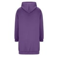 thumbnail image 7 of UngA Long Hoodies for Women Zip Up Fashion Sweatshirts Comfortable Long Fleece Sweatshirt with Pockets Women's Hoodies (Purple,M), 7 of 7