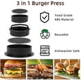 thumbnail image 5 of Prensa para hamburguesas con 500 hojas de papel para hamburguesas Prensa para hamburguesas de aluminio fundido Patty WD.WDQZL Hogar, 5 of 5