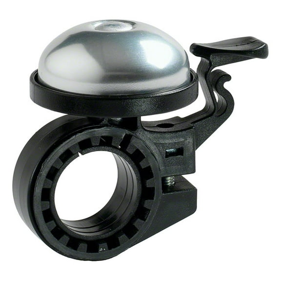 Incredibell Triple Bell: Silve, Fits Handlebar Sizes 22.2mm, 25.4mm and 31.8mm
