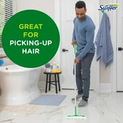 (12 pack) Swiffer Sweep + Mop, Dry Pads Refill, Floor Cleaner, Cleaning Cloths, Unscented, 32 Count