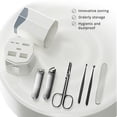 thumbnail image 3 of Stainless Steel 6-piece Manicure Set, Nail Clippers, Nail Scissors, Nail File, Ear Scoop, Nail Art Equipment Nail Tools For Nail Beauty and Personal Care, 3 of 5