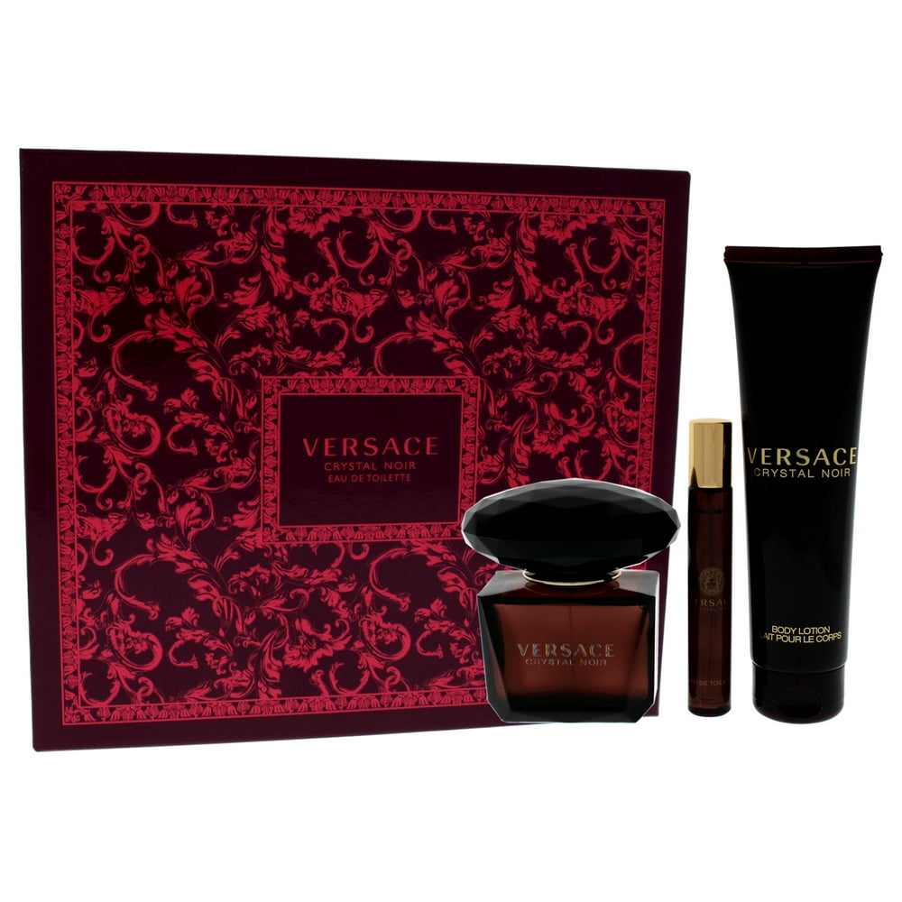Versace Versace Crystal Noir Perfume Gift Set for Women, 3 Pieces