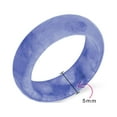 thumbnail image 4 of Bling Jewelry Womens Good Luck Energy Smooth Gemstone Stackable Dyed Blue Jade Band Ring, 4 of 6