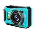 thumbnail image 2 of SEREE 4K 64MP 33FT UHD Underwater Camera for Snorkeling Dual-Screen Compact Waterproof Dustproof Floatable Autofocus Camera with 32GB Card Green, 2 of 7