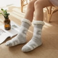thumbnail image 4 of Babysbule Socks for Women and Men Women Winter Thick Slipper Socks With Grippers Non Slip Christmas Warm Fuzzy Socks, 4 of 9