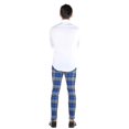 thumbnail image 4 of SoCal Look Men's DJ Plus All Over Check Pattern Dress Pant Blue 32WX30L, EU40, 4 of 4