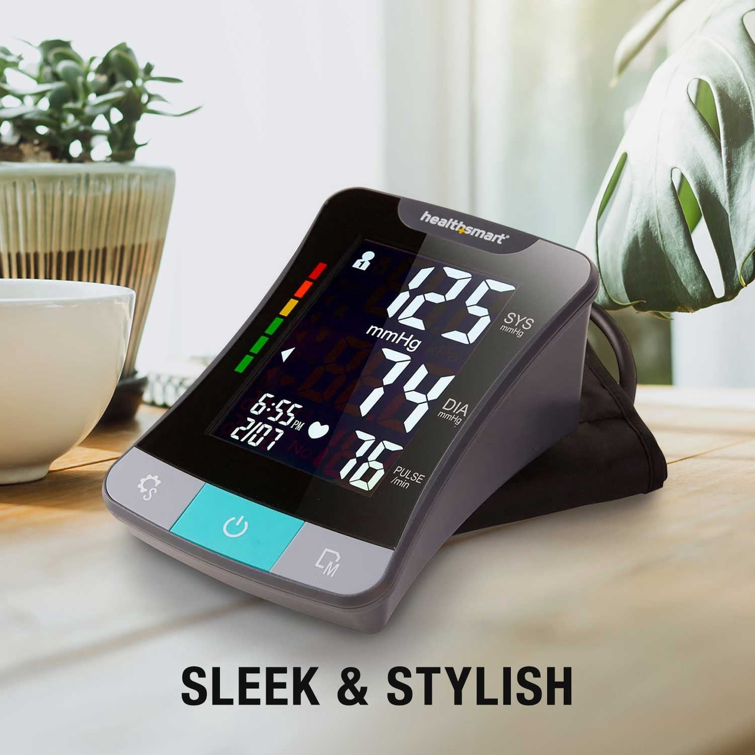 HealthSmart Premium Digital Upper Arm Blood Pressure Monitor, Irregular HR, Stores 240 Readings