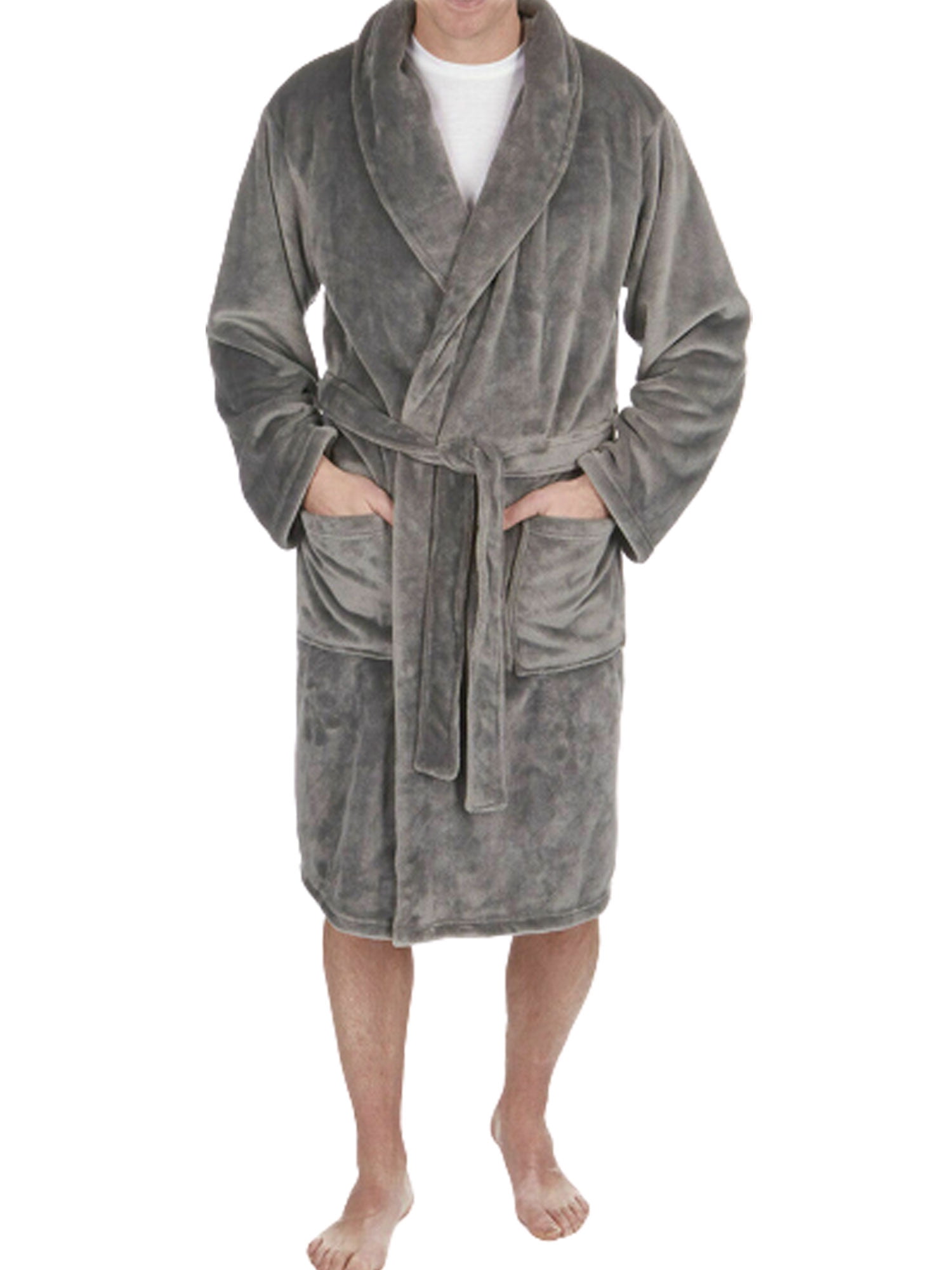 Men & Ladies 100% Cotton Terry Towelling Hooded Bathrobe Dressing Gown Bath Robe 