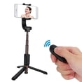 thumbnail image 2 of ZOUSSIQI Single-axis PTZ Bluetooth Scalable Remote Control Selfie Stick Tripod for Mobile Phone (Black) EL225#63628, 2 of 9