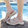 thumbnail image 2 of IUJSOY Womens Wedge Sandals Arch Support Platform Slippers Non-Slip Trendy Rhinestone Slip on Shoes, 2 of 6