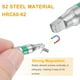 thumbnail image 4 of Uxcell 10pcs Punta de destornillador cuadrada SQ2 1/4" Hex Shank 25mm/1" Longitud Magnética Cabeza Hexagonal de 4 Puntos Puntas de Acero S2 Destornillador Eléctrico, 4 of 6