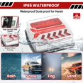 thumbnail image 3 of Wireless Led Trailer Lights Magnetic Kit 2 Pack Bluetooth Tail Lights for Tow Boat with Brake Turn Signal,Waterproof Tailing Lights for Truck Trailer Boat Camper RV, 3 of 7