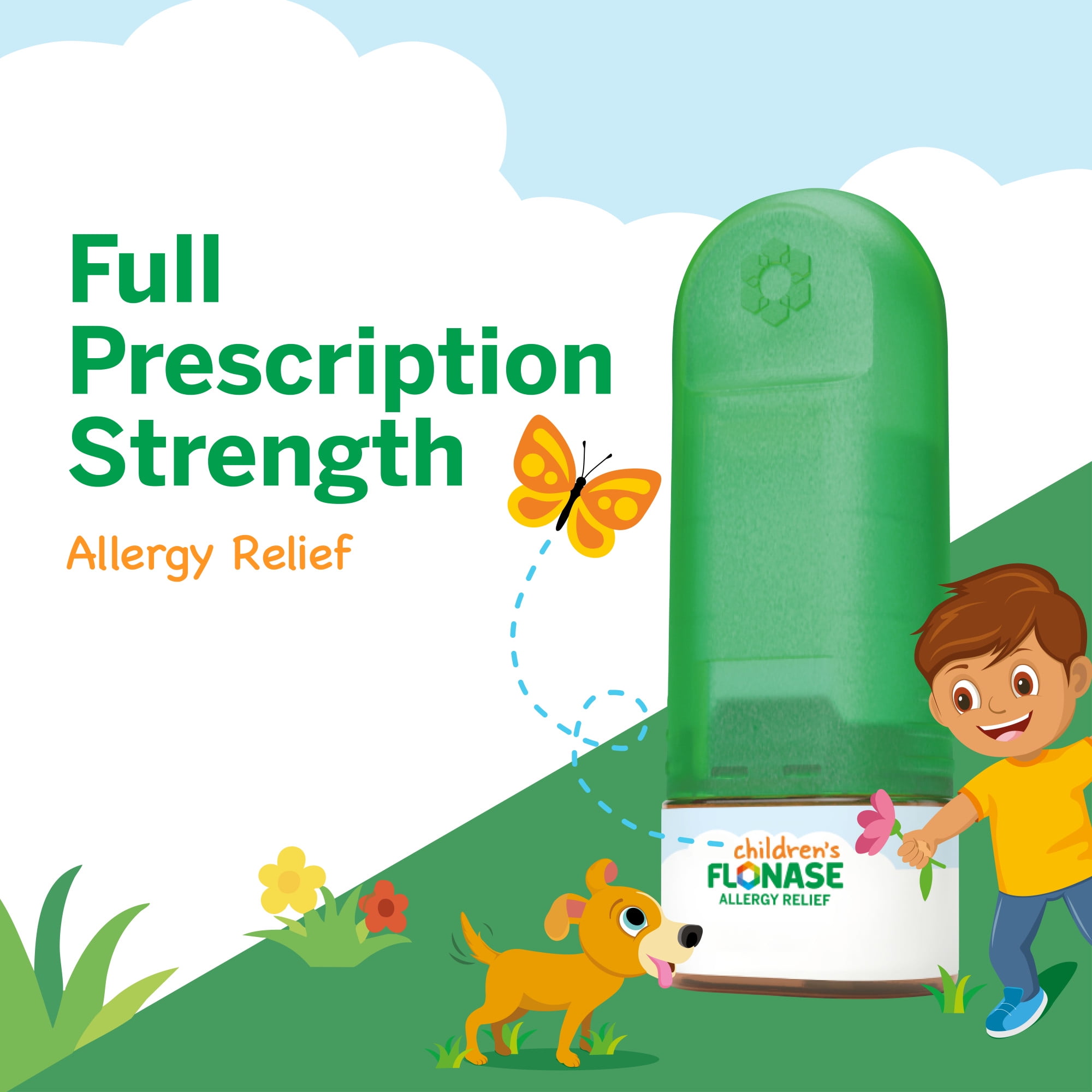 (3 pack) Flonase Children's 24 Hour Non-Drowsy Decongestant Severe Allergy Relief Medicine Nasal Spray, 72 Sprays