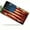 Brush stroke American Flag, variant on License Plate, Florida State Flag and US Flag Decorative Front,Personalized Stainless Steel License Plate Cover For Men Women,12.2" X 6.2"