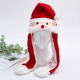 thumbnail image 2 of KDFWDM Interactive Santa Reindeer Plush Hat with Moving Ears Feature, Creative Christmas Costume Accessory for Holiday Atmosphere Creation, Party Games and Festive Photo Opportunities, 2 of 4
